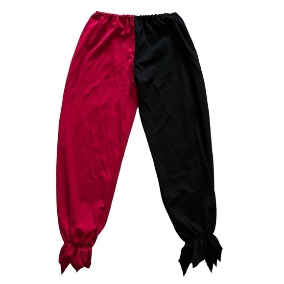 Jester Halloween Costume Child Red Black Size M (8-10) - Picture 4 of 9